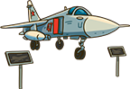 Памятный знак - бомбардировщик СУ-24М